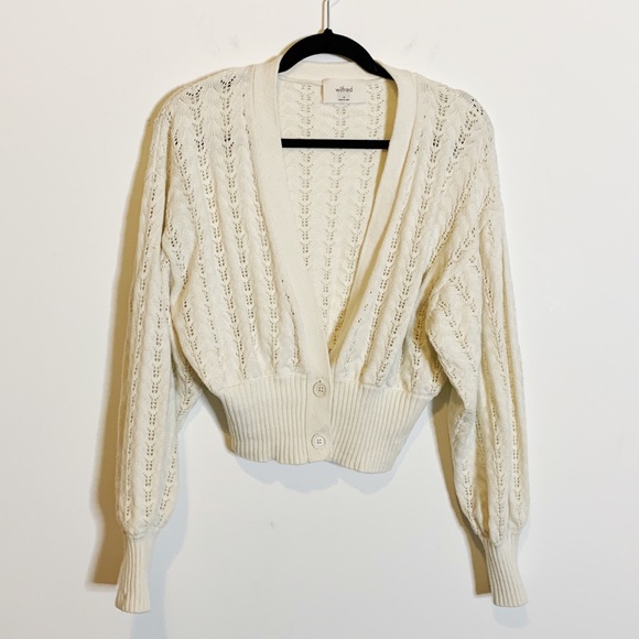aritzia cropped cardigan